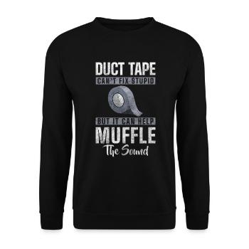 Idiot collègue ironie dictons - Sweat-shirt Unisexe - noir - Devant - Alina (178cm) & Michal (187cm)