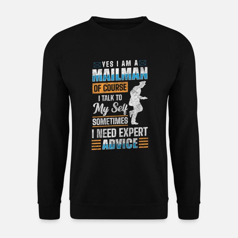 Postbote Briefe Beruf Briefbote - Unisex Pullover - Schwarz