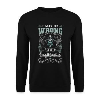 Horoscope Constellation - Unisex Sweatshirt - black - Front - Alina (178cm) & Michal (187cm)