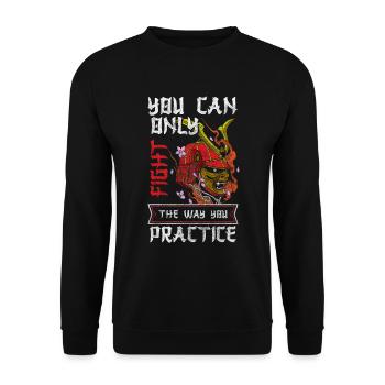 Japon Aikido Katana - Sweat-shirt Unisexe - noir - Devant - Alina (178cm) & Michal (187cm)