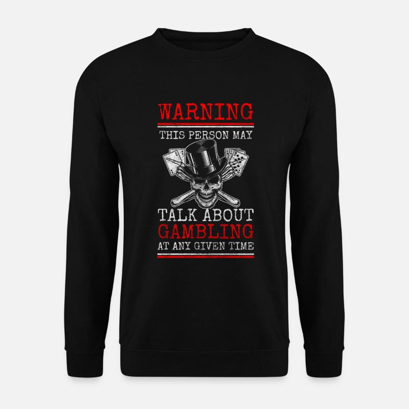 Spieler Deck Poker Skat - Unisex Pullover - Schwarz