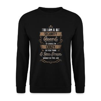 Spécialiste des bâtiments de sécurité - Sweat-shirt Unisexe - noir - Devant - Alina (178cm) & Michal (187cm)