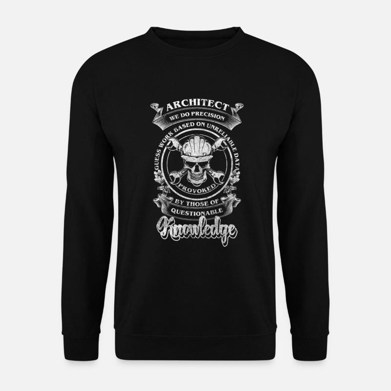 Designer studies in architectural office - Unisex Sweatshirt - black