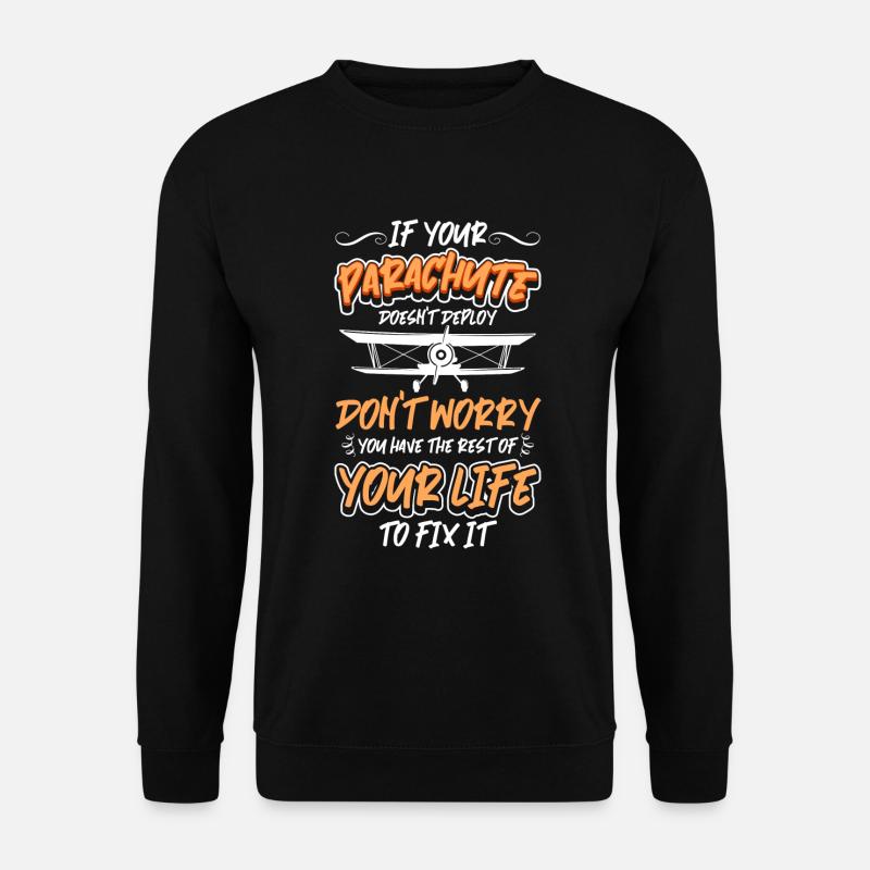 Skydiver, Jump, Flying, Paragliding - Unisex Sweatshirt - black