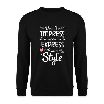 Fashion Shop Fashion Show - Unisex Sweatshirt - black - Front - Alina (178cm) & Michal (187cm)