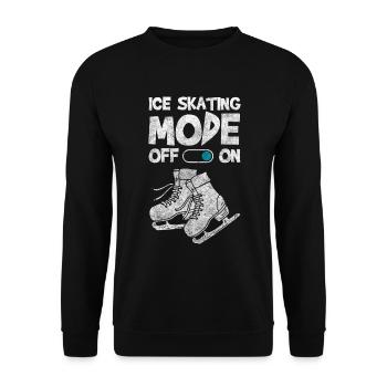 patineurs sur glace cool sportif - Sweat-shirt Unisexe - noir - Devant - Alina (178cm) & Michal (187cm)