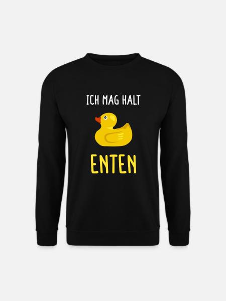 Ich Mag Halt Enten Geschenk - Unisex Pullover - Schwarz