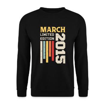 Mars 2015 - Cadeau anniversaire Mars 2015 Mars - Sweat-shirt Unisexe - noir - Devant - Alina (178cm) & Michal (187cm)