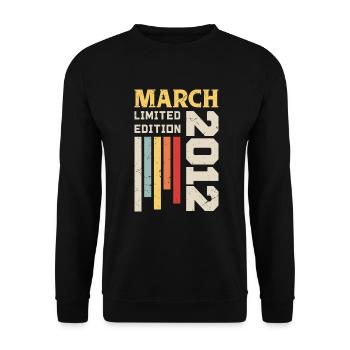 Mars 2012 - Cadeau anniversaire Mars 2012 Mars - Sweat-shirt Unisexe - noir - Devant - Alina (178cm) & Michal (187cm)
