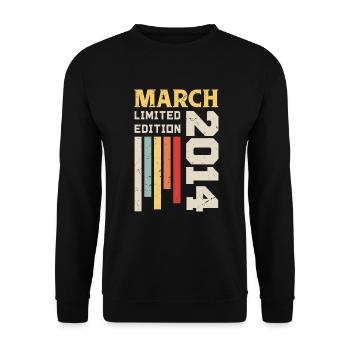 Mars 2014 - Cadeau anniversaire Mars 2014 Mars - Sweat-shirt Unisexe - noir - Devant - Alina (178cm) & Michal (187cm)