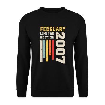February 2007 - February 2007 Birthday Gift - Unisex Sweatshirt - black - Front - Alina (178cm) & Michal (187cm)