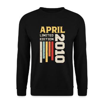 April 2010 - Birthday gift April 2010 April - Unisex Sweatshirt - black - Front - Alina (178cm) & Michal (187cm)