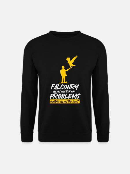 Falconry Ornithology Gift - Unisex Sweatshirt - black