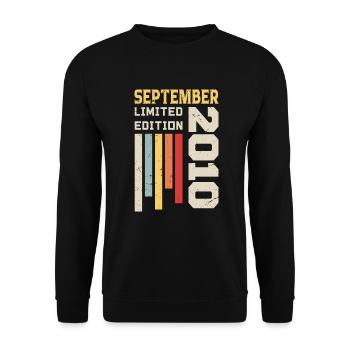 September 2010 Birthday Gift September 2010 - Unisex Sweatshirt - black - Front - Alina (178cm) & Michal (187cm)