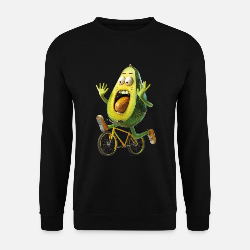Avocado Fahrrad - Unisex Pullover - Schwarz