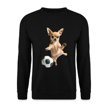 Chihuahua - Unisex Pullover - Schwarz - Vorne - Alina (178cm) & Michal (187cm)