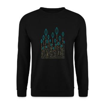 Decorative plants - Unisex Sweatshirt - black - Front - Alina (178cm) & Michal (187cm)