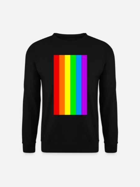 PRIDE RAINBOW REGENBOGEN LGBT FLAGGE FLAG GESCHENK - Unisex Pullover - Schwarz
