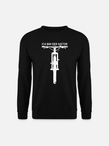 Mountainbike - OHNE MOTOR - MTB - Geschenk - Unisex Pullover - Schwarz