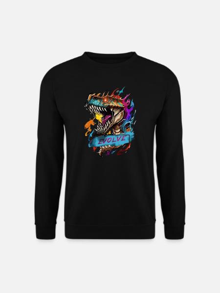 Roaring Evolution - Unisex Sweatshirt - black