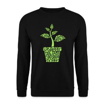 Jardinier, Fleuriste, Jardinier amateur, Femmes de jardin - Sweat-shirt Unisexe - noir - Devant - Alina (178cm) & Michal (187cm)