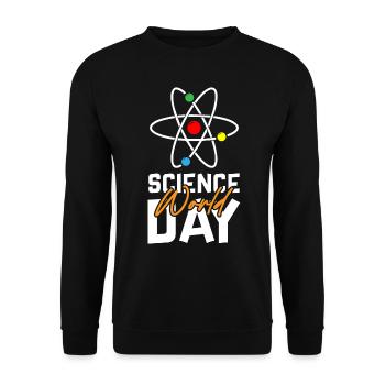 Science World Day - Unisex Pullover - Schwarz - Vorne - Alina (178cm) & Michal (187cm)