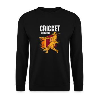 Sri Lanka drapeau de cricket pays d'origine formation sportive - Sweat-shirt Unisexe - noir - Devant - Alina (178cm) & Michal (187cm)