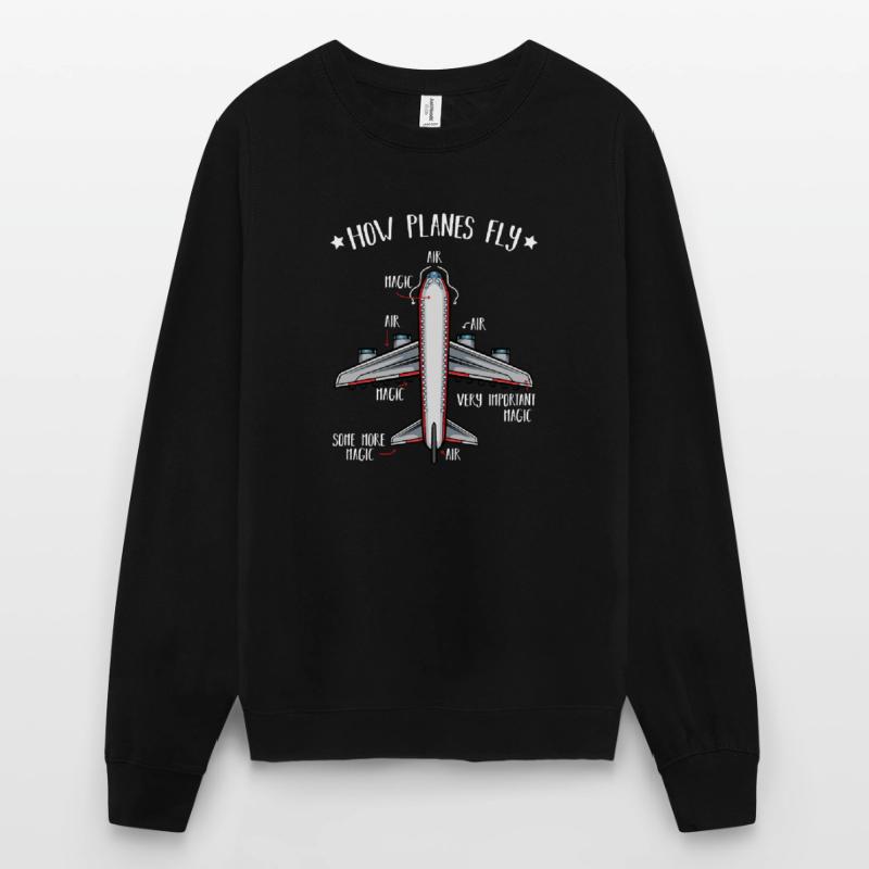 How Planes Fly Luft- und Raumfahrttechnik Studium Unisex Pullover
