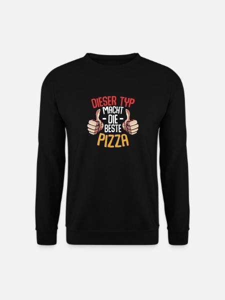Dieser Typ Macht Die Beste Pizza Italienisch - Unisex Pullover - Schwarz