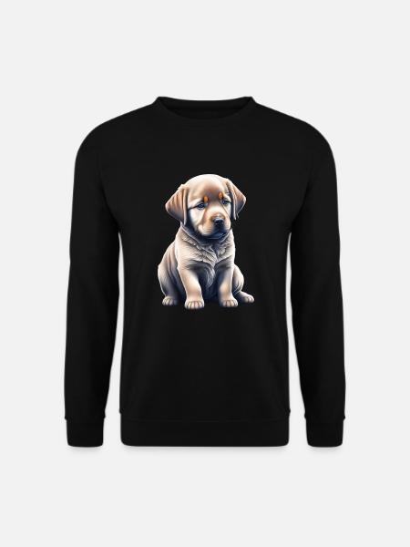 Süßer Labrador Welpe - Unisex Pullover - Schwarz