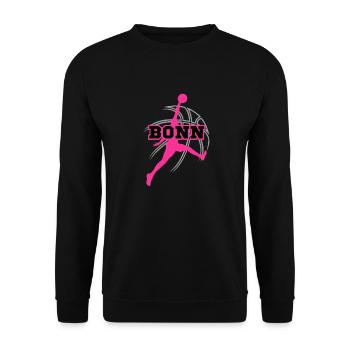 Bonn, meine Stadt! - Unisex Pullover - Schwarz - Vorne - Alina (178cm) & Michal (187cm)