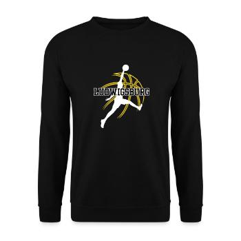 Ludwigsburg, meine Stadt! - Unisex Pullover - Schwarz - Vorne - Alina (178cm) & Michal (187cm)
