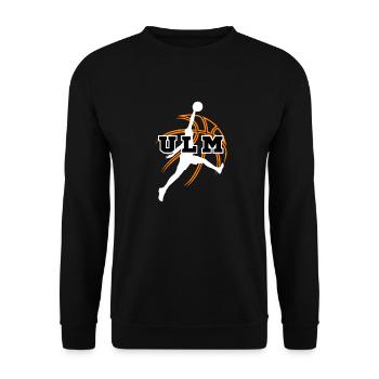 Ulm, my city! - Unisex Sweatshirt - black - Front - Alina (178cm) & Michal (187cm)