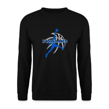 La Finlande, mon pays ! - Sweat-shirt Unisexe - noir - Devant - Alina (178cm) & Michal (187cm)