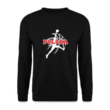 Polen, mein Land! - Unisex Pullover - Schwarz - Vorne - Alina (178cm) & Michal (187cm)