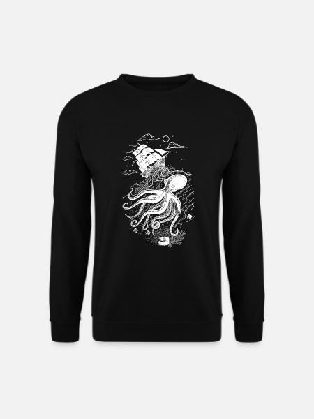 The Octopus - Octopus in the Sea T-Shirt - Unisex Sweatshirt - black