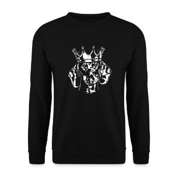 Blaireau teckel couronne chien chien Wilsigns - Sweat-shirt Unisexe - noir - Devant - Alina (178cm) & Michal (187cm)