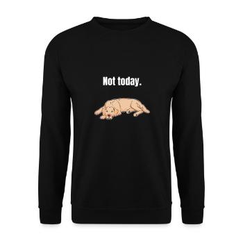 Golden Retriever paresseux - Sweat-shirt Unisexe - noir - Devant - Alina (178cm) & Michal (187cm)