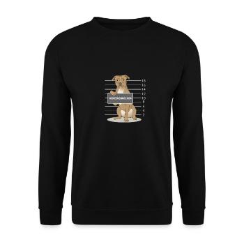 American Staffordshire Terrier Stafford Geschenk - Unisex Pullover - Schwarz - Vorne - Alina (178cm) & Michal (187cm)