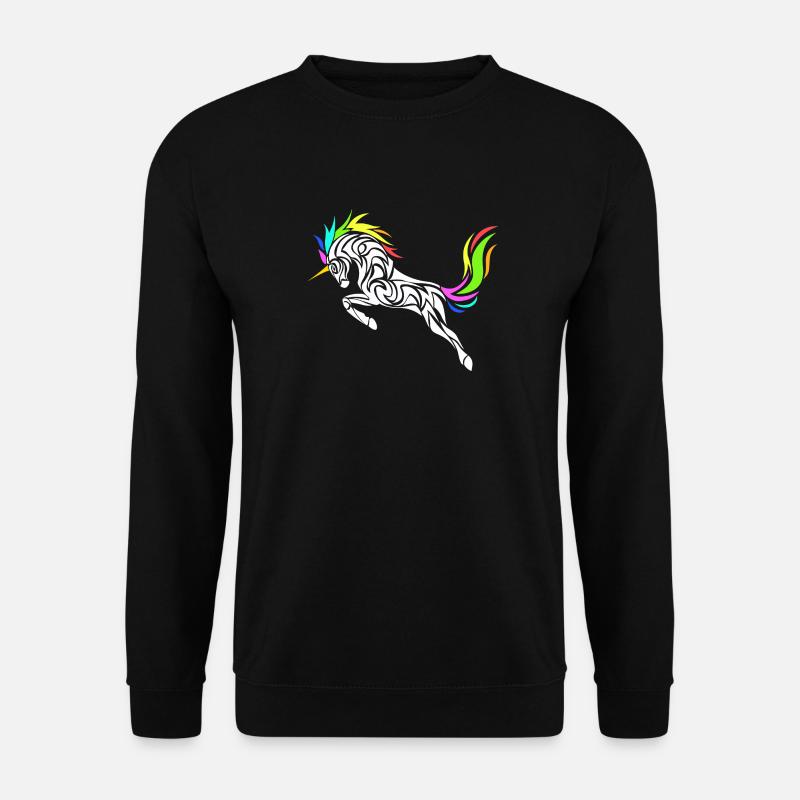 LICORNE STYLISÉE - Sweat-shirt Unisexe - noir
