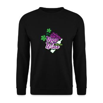 Mom Needs Wine Mother's Day Mom Gift - Unisex Sweatshirt - black - Front - Alina (178cm) & Michal (187cm)