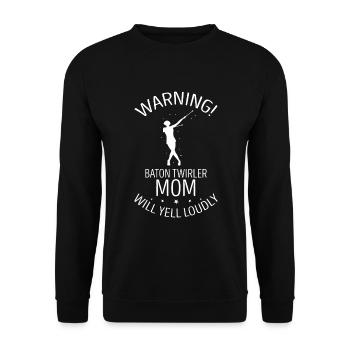 Stabdänzerin Design für Majorette - Unisex Pullover - Schwarz - Vorne - Alina (178cm) & Michal (187cm)