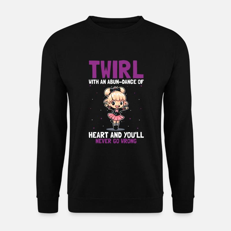 Professionelles Stabdänzerin für Majorette - Unisex Pullover - Schwarz