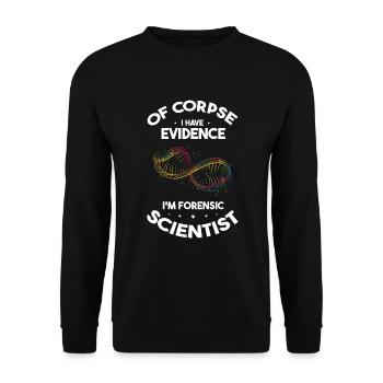Forensik und forensische Wissenschaft - Unisex Pullover - Schwarz - Vorne - Alina (178cm) & Michal (187cm)