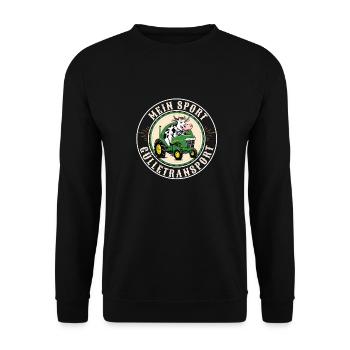 Mein Sport - Gülletransport - Unisex Pullover - Schwarz - Vorne - Alina (178cm) & Michal (187cm)