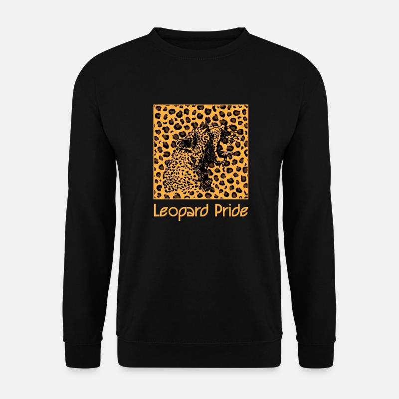 Léopard animal chat modèle léopard - Sweat-shirt Unisexe - noir