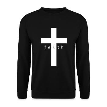 Cross Faith - Unisex Sweatshirt - black - Front - Alina (178cm) & Michal (187cm)