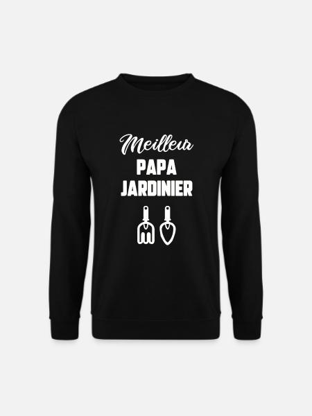 Meilleur papa jardinier - Sweat-shirt Unisexe - noir