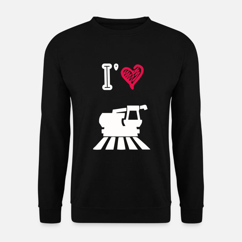 I love harvesters - Unisex Sweatshirt - black
