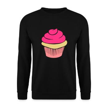 cupcake - Unisex Sweatshirt - black - Front - Alina (178cm) & Michal (187cm)